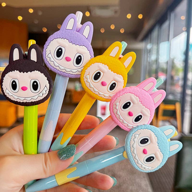 Labubu cartoon patch gel pen cute labubu pen