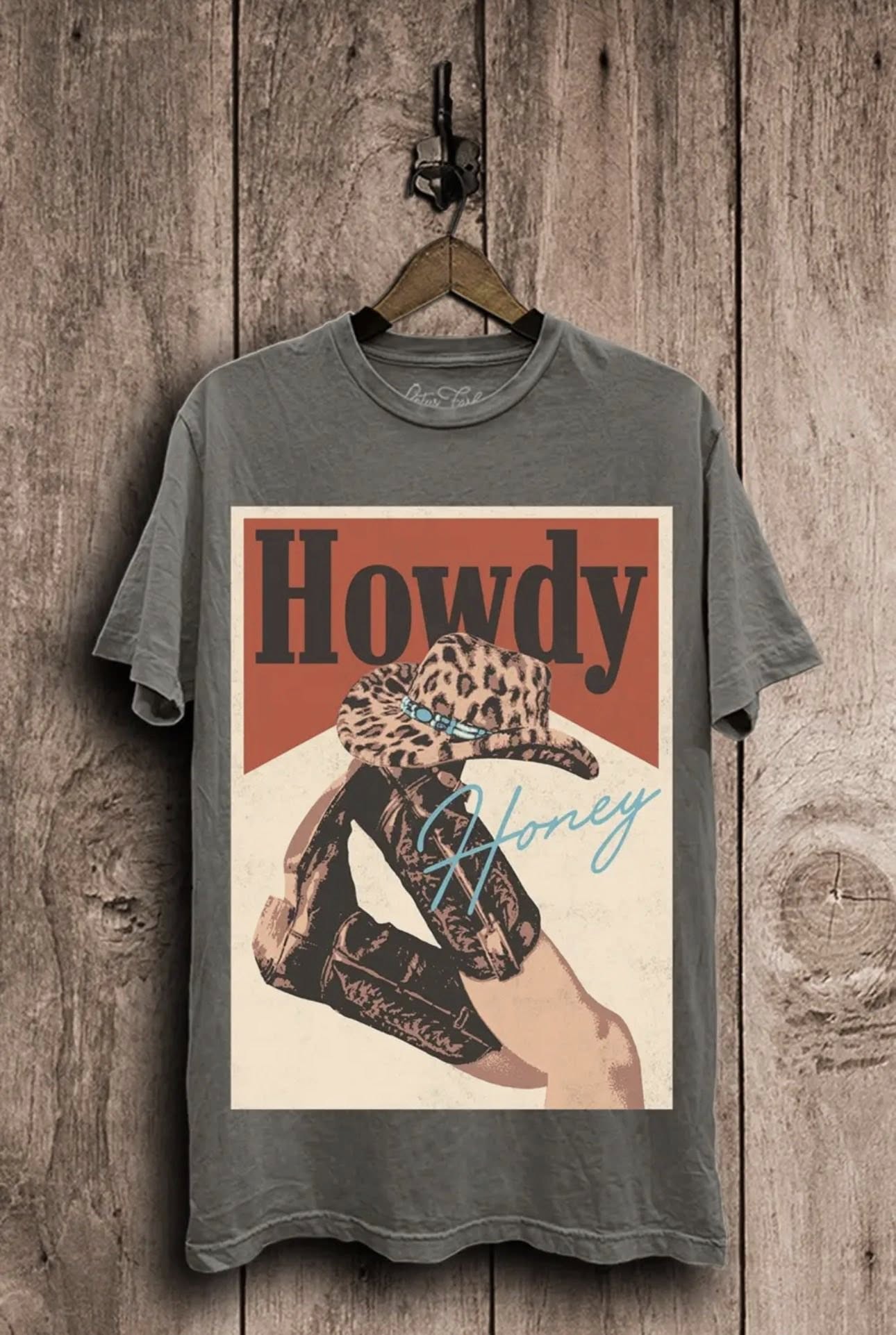 Vintage Howdy Floral Boot Tee