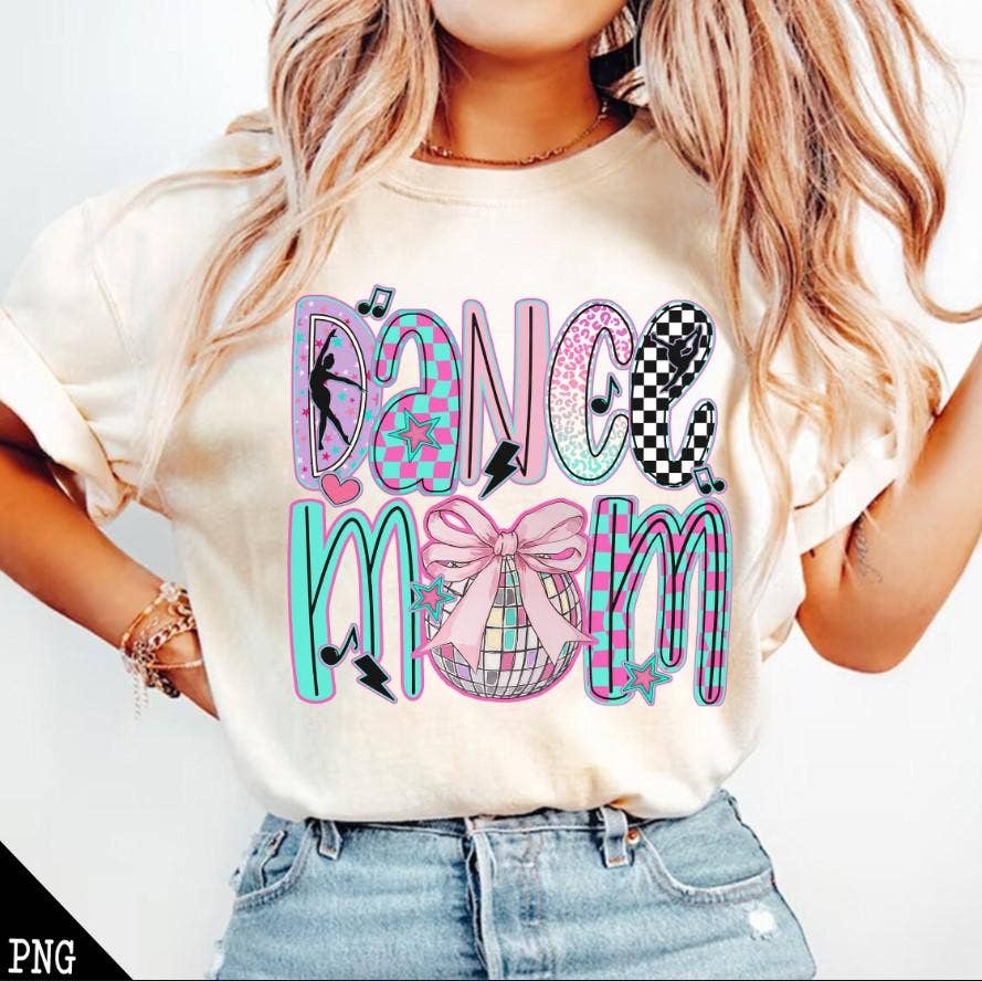 Dance Mom Coquette Bow Sweatshirt, Dance Leopard T-Shirt