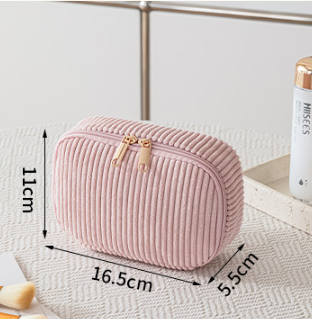 Corduroy cosmetic bag travel portable bag-4pcs set