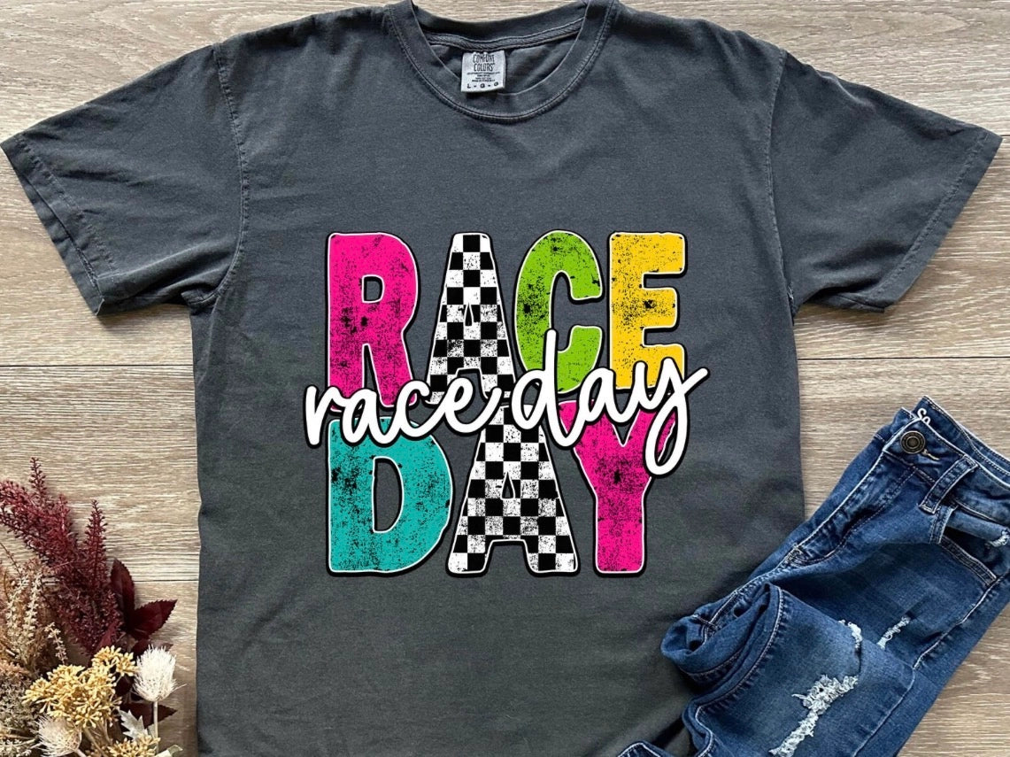 Race Day Ready Tee - Grey