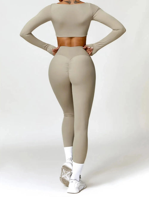 2 Piece Long Sleeve Yoga Set