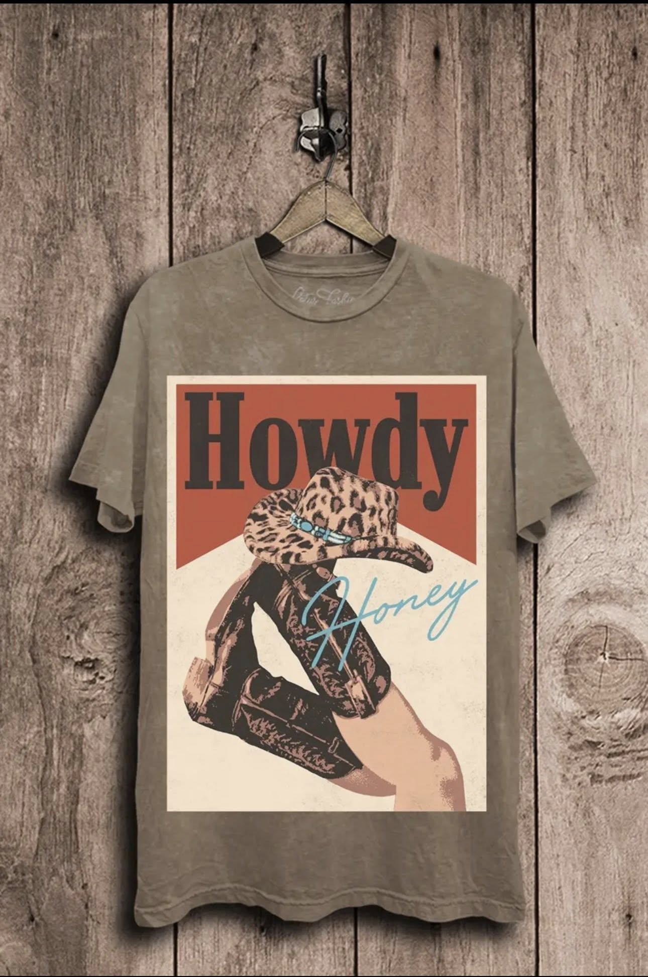 Vintage Howdy Floral Boot Tee