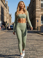 2 Piece Long Sleeve Yoga Set